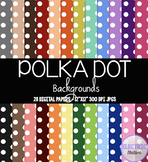 Digital Background Papers/Patterns - Polka Dots