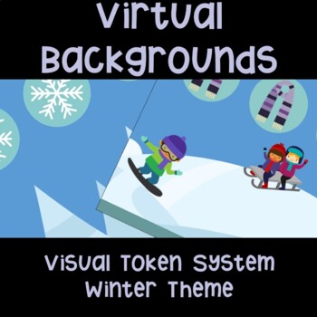 Preview of Digital Background  Reward Token System Winter Snow