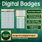 Digital Badges - Printable Templates for the Back of Your Badge!