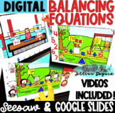 Digital Balancing Equations - Google Slides & Seesaw