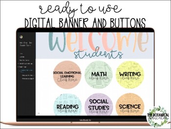 Preview of Digital Banner and Buttons