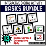 Digital Basic Task Cards and Boom Cards Bundle