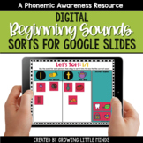 Digital Beginning Sound Sorts for Google Slides | Distance