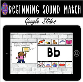 Digital Beginning Sounds Activity|Google Classroom|