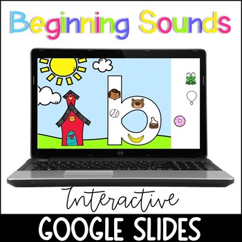 Preview of Digital Beginning Sounds for Google Slides and Google Classrooms