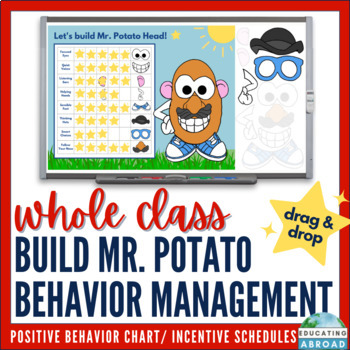 Preview of Classroom Behavior Management System Mr Potato Head Reward Chart