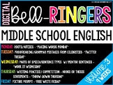 Digital Bell-Ringers English Middle School Warm ups Vol. 3