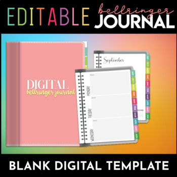 Preview of Digital Bellringer Journal: Blank Template
