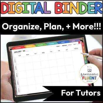 Preview of Digital Binder for Tutors