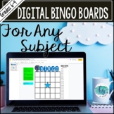 Digital Bingo Boards for Any Subject (PowerPoint & Google Slides)