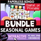Digital Bingo Games Bundle - Seasonal Games to Last the Wh