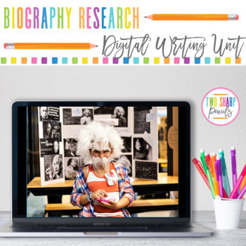 Preview of Digital Biography Research Writing | Wax Museum | Writing Graphic Organizers