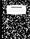 Digital Black Composition Notebook 