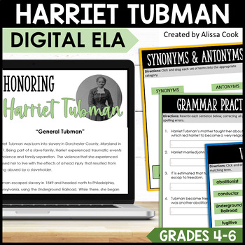 Preview of Digital Black History Month Activities | Harriet Tubman | Google Classroom