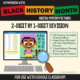 Digital Black History Month Division Google Classroom Math