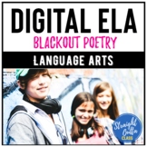 Digital Blackout Poetry Activity for Middle School