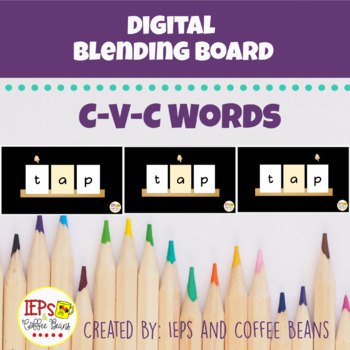 Preview of Digital Blending Board - CVC Words