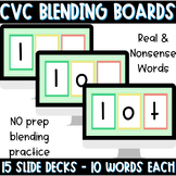 Digital Blending Boards for CVC Words - Real and Nonsense 