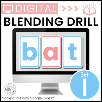 Preview of Digital Blending Drill Cards Set 1 for Google Slides™ 