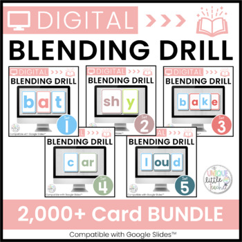 Preview of Digital Blending Drill Cards for Google Slides™ BUNDLE