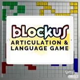 Digital BlockUs Articulation & Language Game [teletherapy,