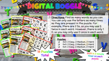 Preview of Digital Boggle Kit
