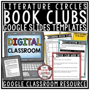 digital book club activities for google slides interactive flip book