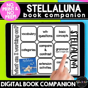 Preview of Digital Book Companion for Speech Therapy: Stellaluna Book Companion