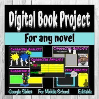 Preview of Digital Book Project for Any Novel or Short Story