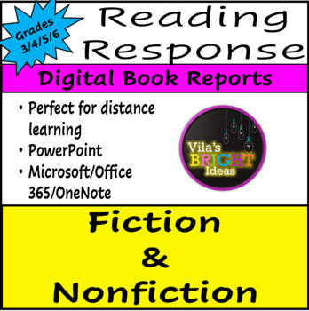Preview of Digital Book Report | Fiction and Nonfiction | Distance Learning