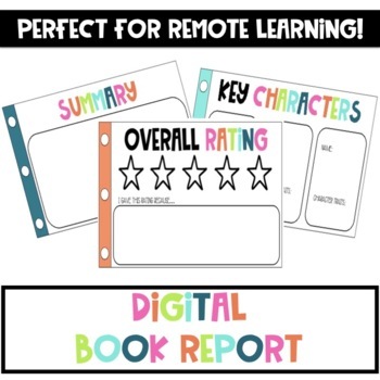 Preview of Digital Book Report for Google Slides 