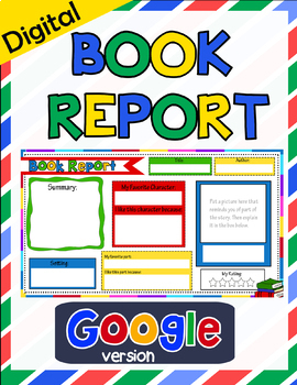 Preview of Digital Book Report - for google classroom