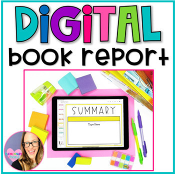 Preview of Digital Book Report using Google Slides