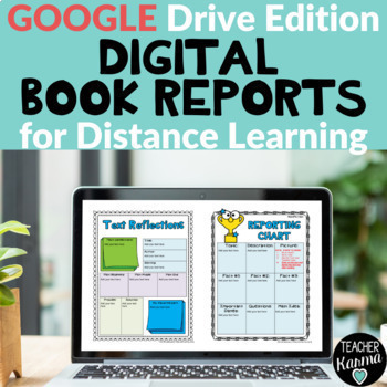 Preview of Digital Book Reports Distance Learning Google Drive
