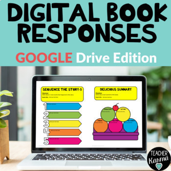 Preview of Digital Book Responses Distance Learning Google Drive
