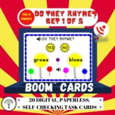 Earth Day Boom Cards | Dr. Seuss Inspired Rhyming Game | S