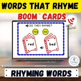 Digital Boom Cards - Dr. Seuss Inspired "Do they rhyme?" (