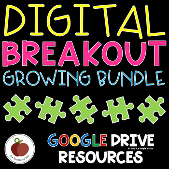 Preview of Digital Breakout Bundle - Digital Escape Room Bundle - Life & Social Skills