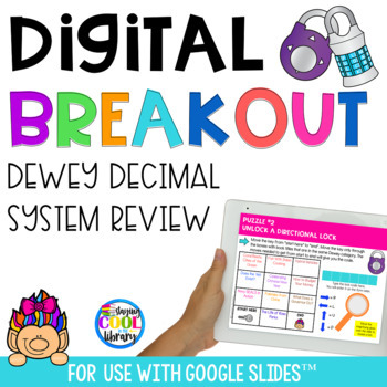 Preview of Digital Breakout - Dewey Decimal System Review