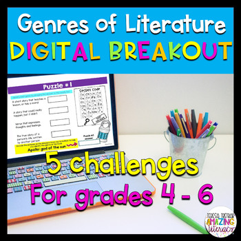 Preview of Digital Breakout ~ Genres of Literature