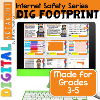 Preview of Digital Breakout Internet Safety: Digital Footprint