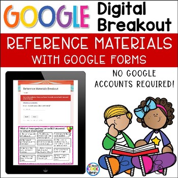 Preview of Digital Breakout - Reference Materials using Google Forms
