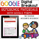 Digital Breakout - Reference Materials using Google Forms