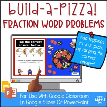 Preview of Digital Build-A-Pizza Fraction Game