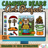 Digital Build a Summer Camping Bear Activity & Writing Pro
