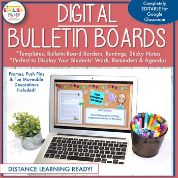 Preview of DIGITAL Bulletin Boards, Digital Classroom | Distance Learning