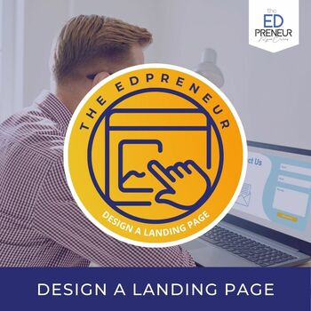 Preview of Digital Business Lesson - Create a Landing Page - Business Technology Lesson