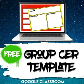 Preview of Digital CER Group Template FREE