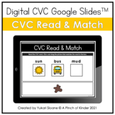 Digital CVC Google Slides™ - CVC Read & Match