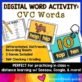 Digital Resource CVC WORD Activities . Differentiated , Se